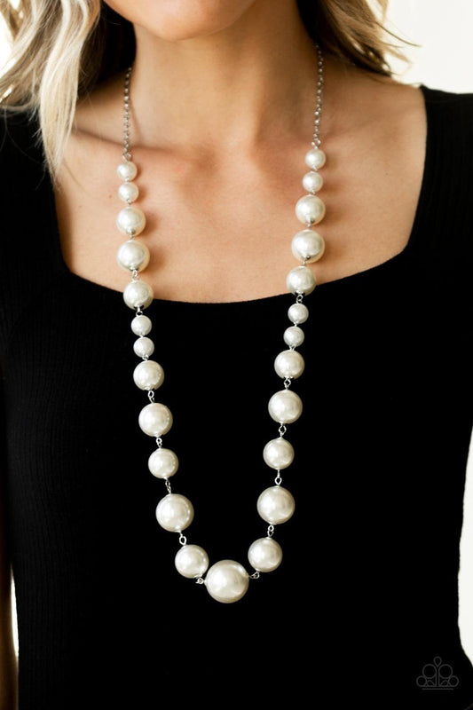 Paparazzi Accessories - Pearl Prodigy White Necklace - Bling by JessieK