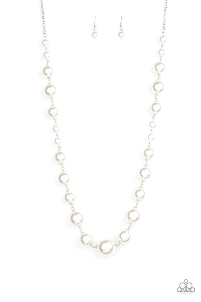 Paparazzi Accessories - Pearl Prodigy White Necklace - Bling by JessieK