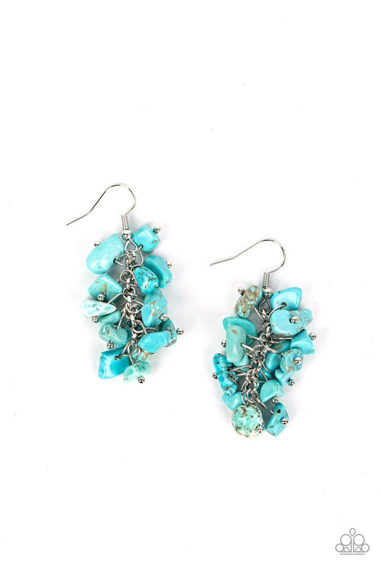 Paparazzi Accessories - Pebble Palette - Blue Earrings - Bling by JessieK