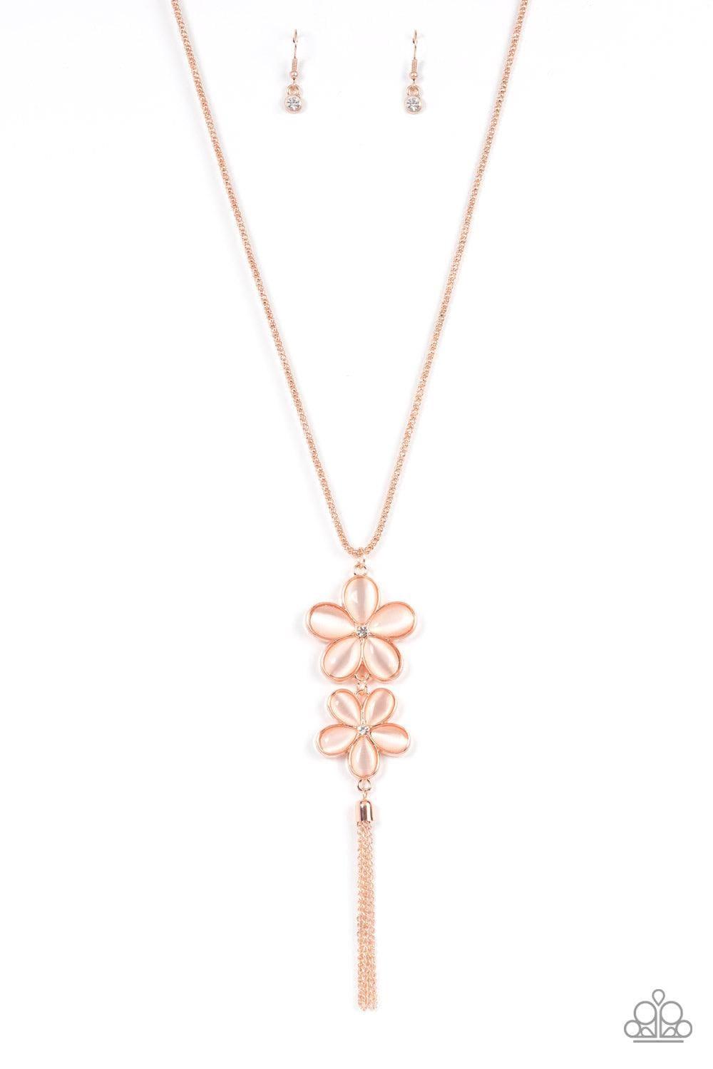 Paparazzi Accessories - Perennial Powerhouse - Rose Gold Necklace - Bling by JessieK