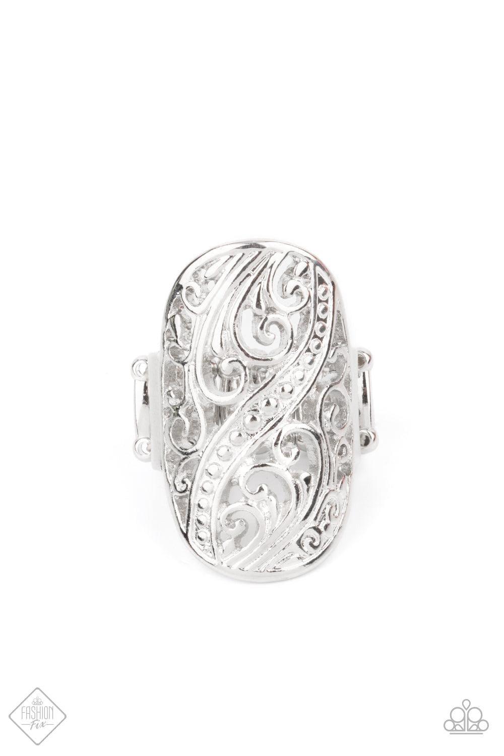 Paparazzi Accessories - Pier Paradise - Silver Ring - Bling by JessieK