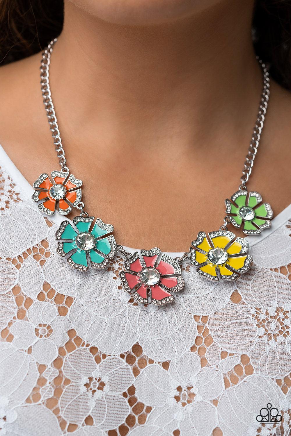 Paparazzi Accessories - Playful Posies - Multicolor Necklace - Bling by JessieK