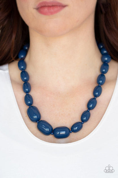 Paparazzi Accessories - Poppin Popularity - Blue Necklace - Bling by JessieK