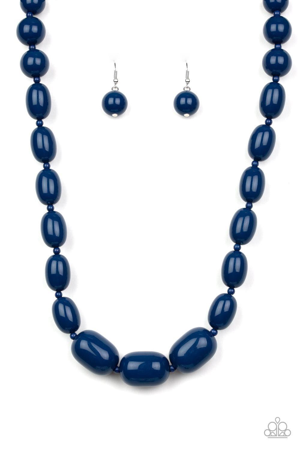 Paparazzi Accessories - Poppin Popularity - Blue Necklace - Bling by JessieK