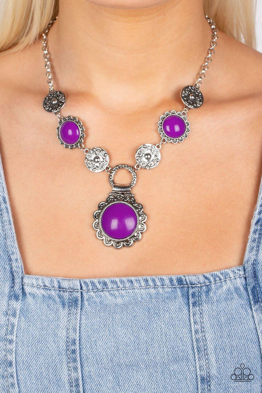 Paparazzi Accessories - Poppy Persuasion - Purple Necklace - Bling by JessieK