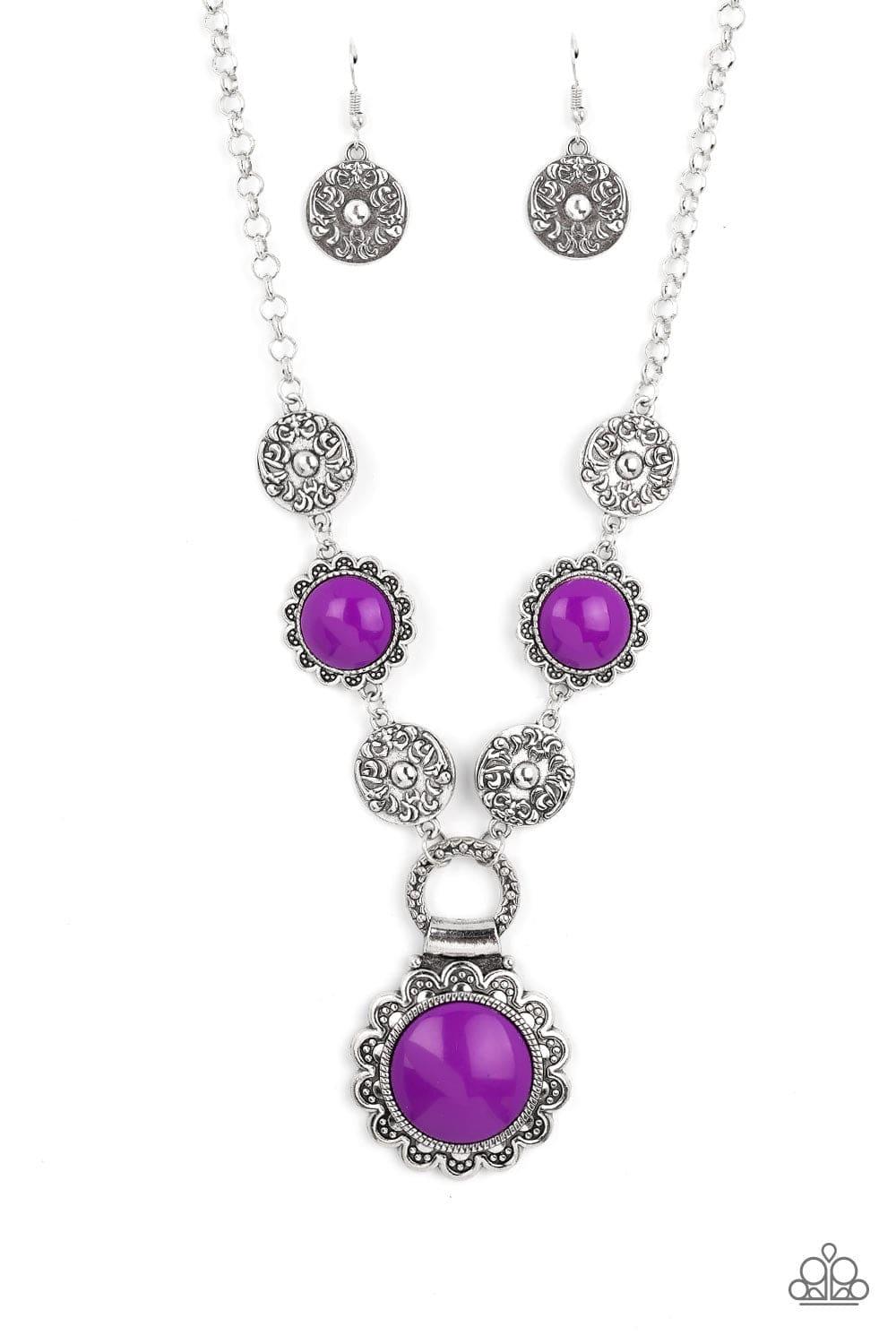 Paparazzi Accessories - Poppy Persuasion - Purple Necklace - Bling by JessieK