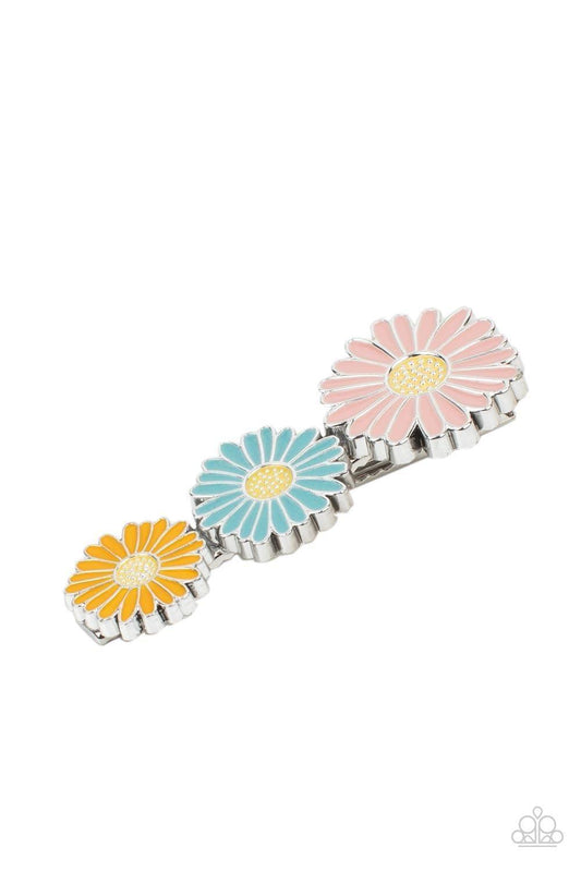 Paparazzi Accessories - Posy Perfection - Multicolor Hair Clip - Bling by JessieK