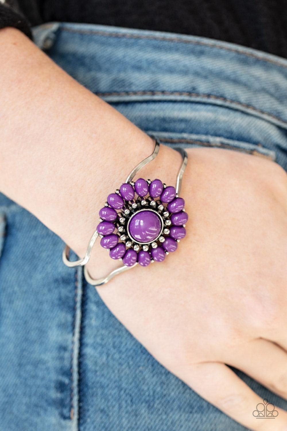 Paparazzi Accessories - Posy Pop - Purple Bracelet - Bling by JessieK