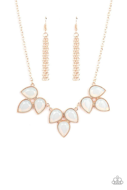 Paparazzi Accessories - Prairie Fairytale - Rose Gold Necklace - Bling by JessieK