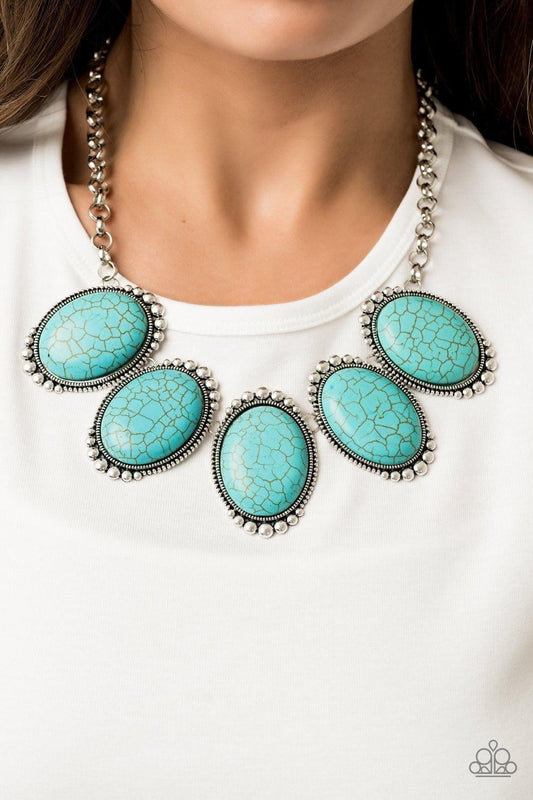 Paparazzi Accessories - Prairie Goddess - Blue Necklace - Bling by JessieK