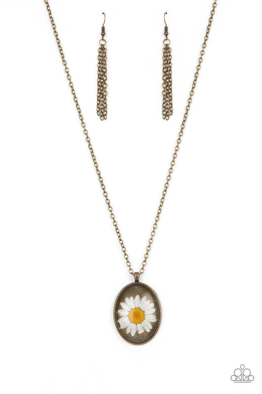 Paparazzi Accessories - Prairie Passion - Brass Necklace - Bling by JessieK