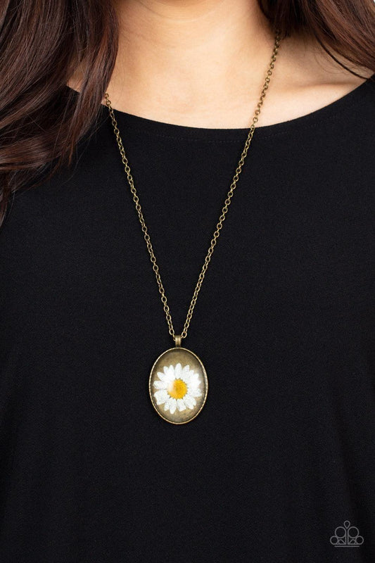 Paparazzi Accessories - Prairie Passion - Brass Necklace - Bling by JessieK