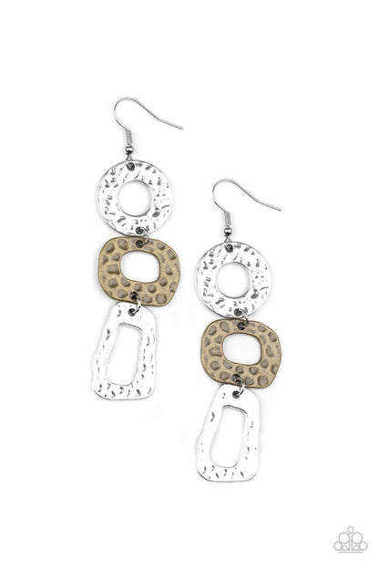 Paparazzi Accessories - Prehistoric Prowl - Multicolor Earring - Bling by JessieK