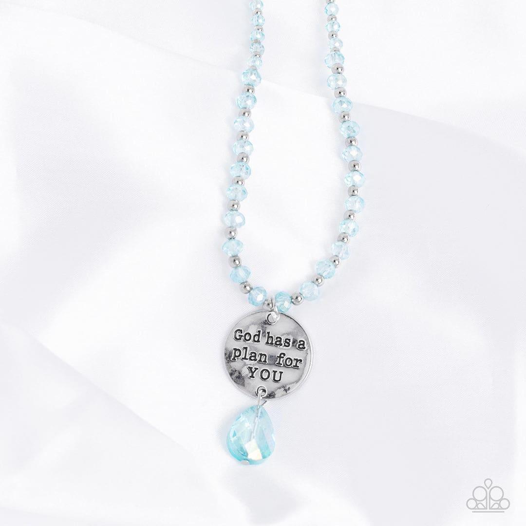 Paparazzi Accessories - Priceless Plan - Blue Necklace - Bling by JessieK
