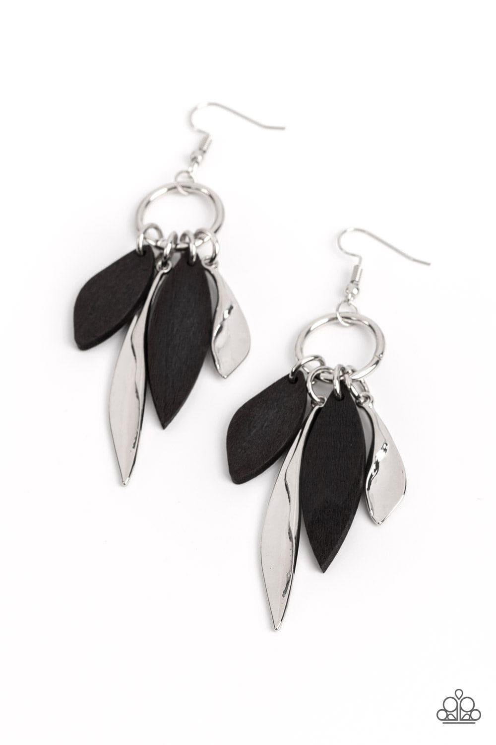 Paparazzi Accessories - Primal Palette - Black Earrings - Bling by JessieK