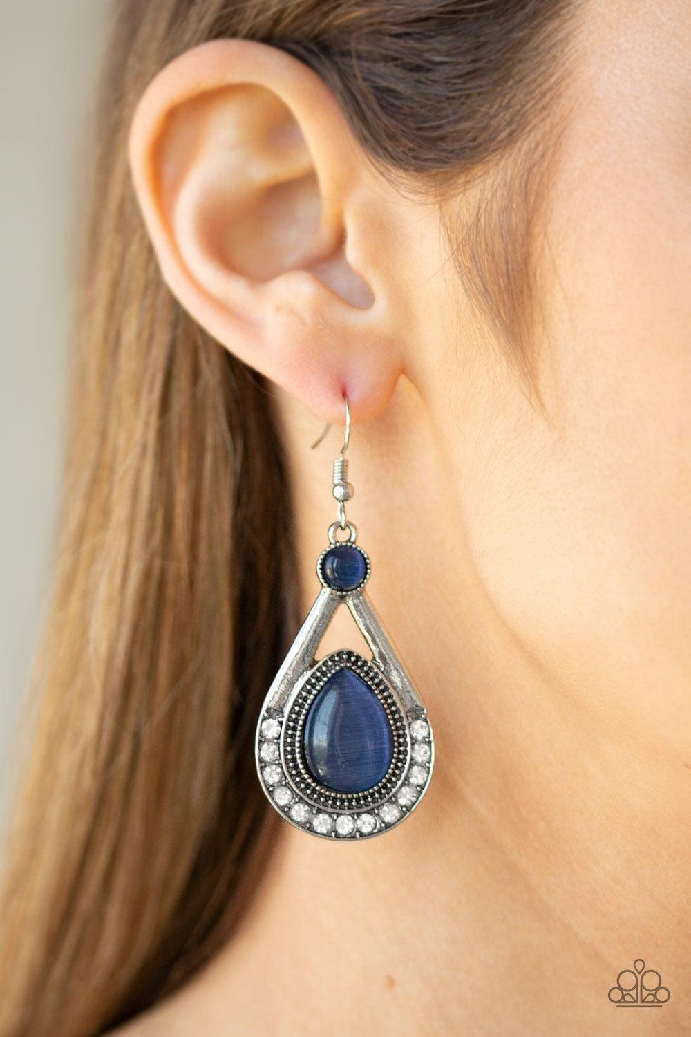 Paparazzi Accessories Pro Glow - Blue Earrings