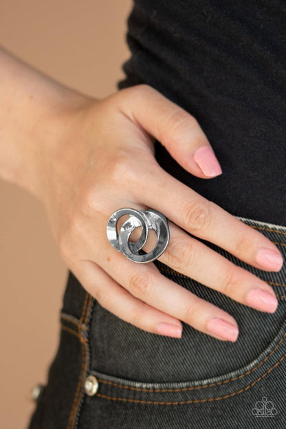 Paparazzi Accessories - Pro Top Spin - Black Ring - Bling by JessieK