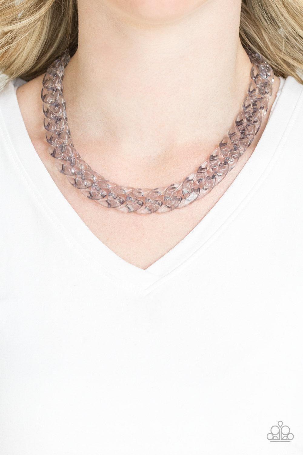 Paparazzi Accessories - Put It On Ice - Silver Necklace - Bling by JessieK