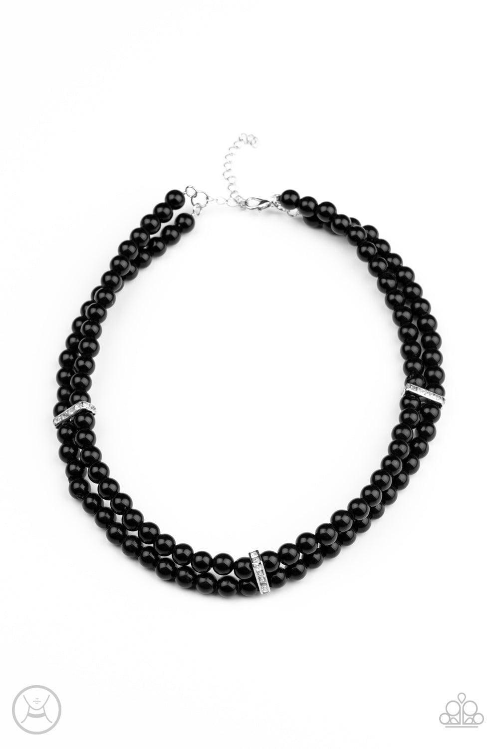 Paparazzi Accessories - Put On Your Party Dress - Black Choker Necklace - Bling by JessieK