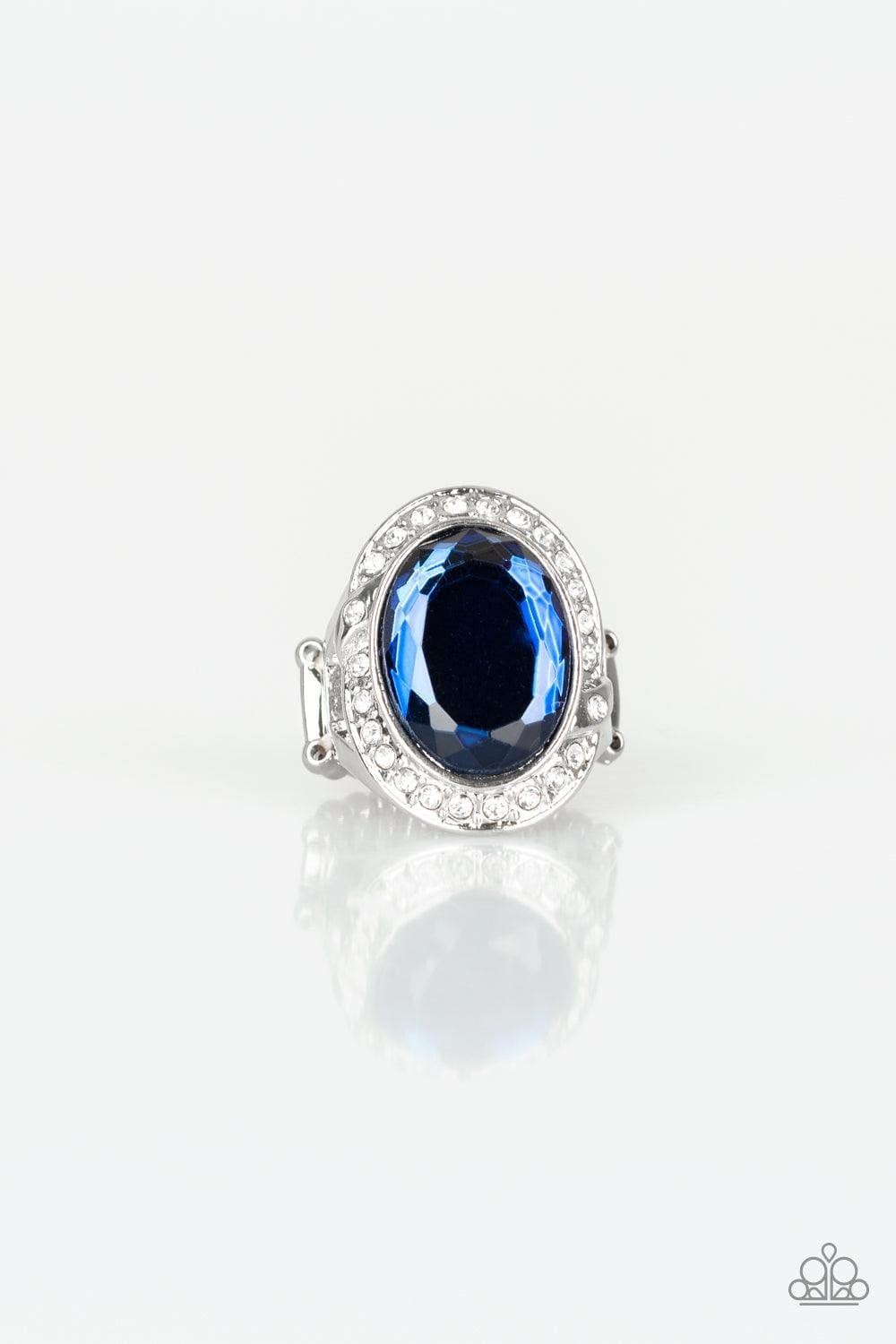 Paparazzi Accessories - Queen Scene - Blue Ring - Bling by JessieK