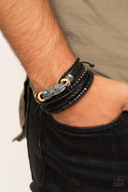 Paparazzi Accessories - Quill Quarry - Blue Urban Bracelet - Bling by JessieK