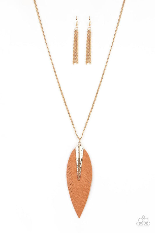 Paparazzi Accessories - Quill Quest - Gold Necklace - Bling by JessieK