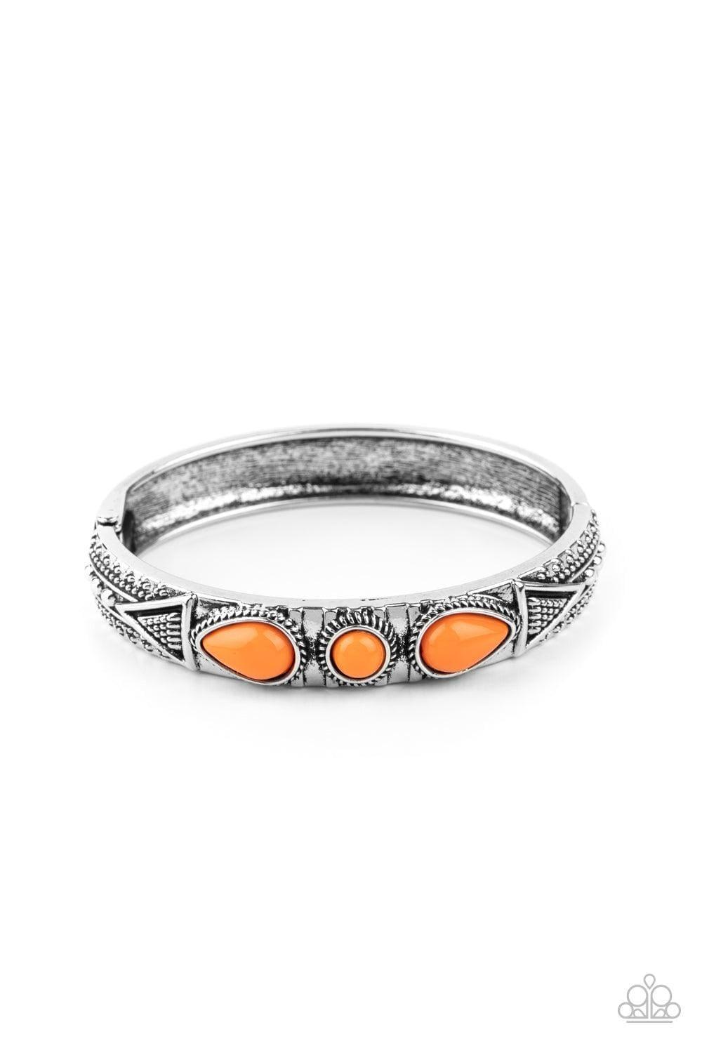 Paparazzi Accessories - Radiant Ruins - Orange Bracelet - Bling by JessieK