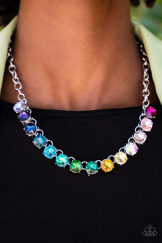 Paparazzi Accessories - Rainbow Resplendence - Multicolor Necklace - Bling by JessieK
