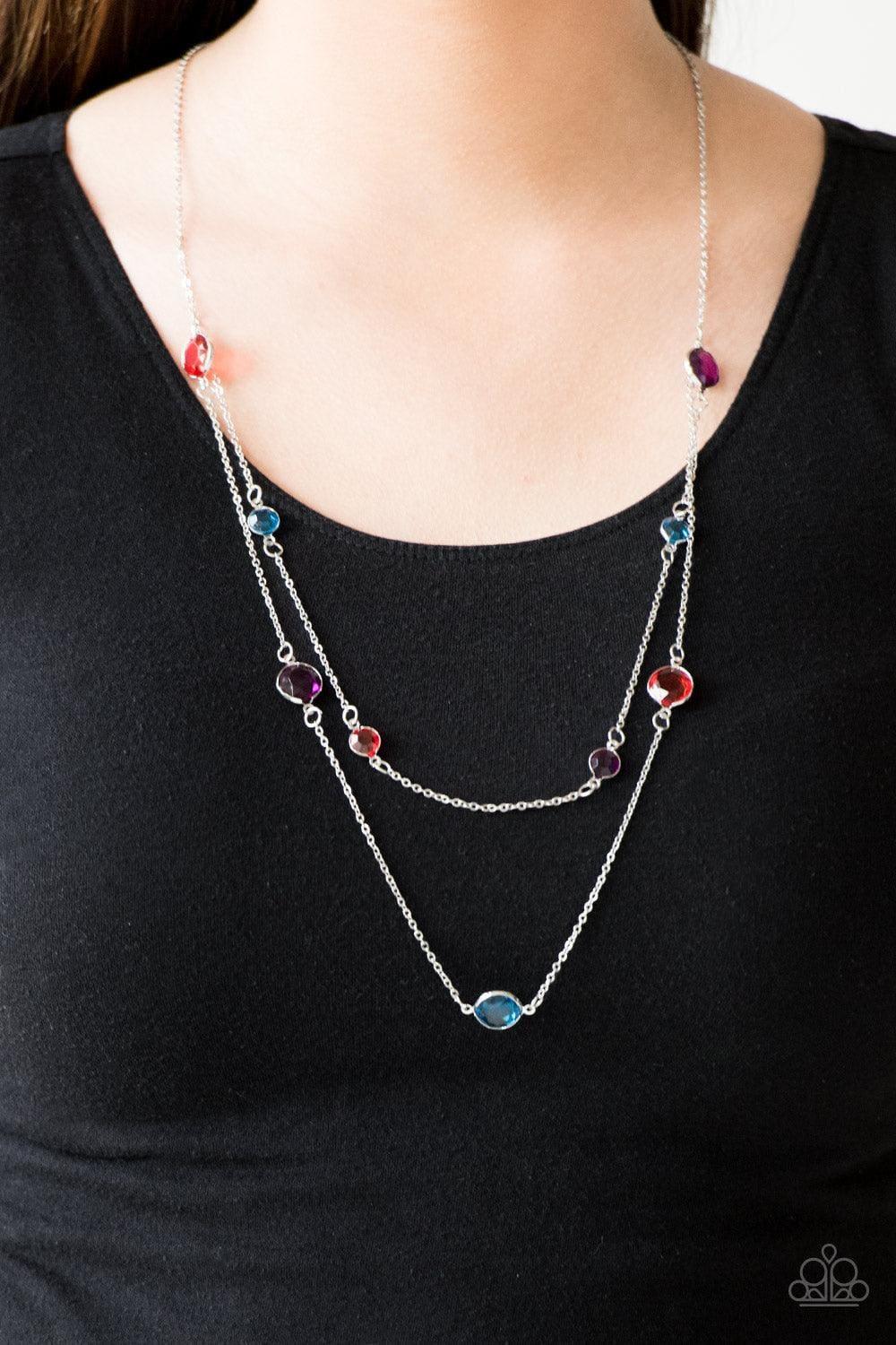 Paparazzi Accessories - Raise Your Glass - Multicolor Necklace - Bling by JessieK