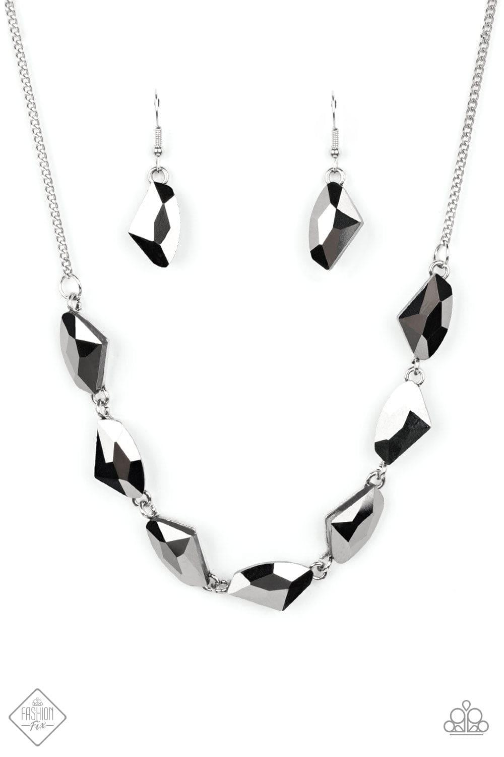Paparazzi Accessories - Raw Rapture - Silver Necklace - Bling by JessieK