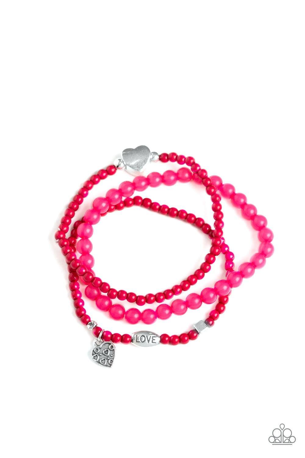 Paparazzi Accessories - Really Romantic - Pink Bracelet - Bling by JessieK