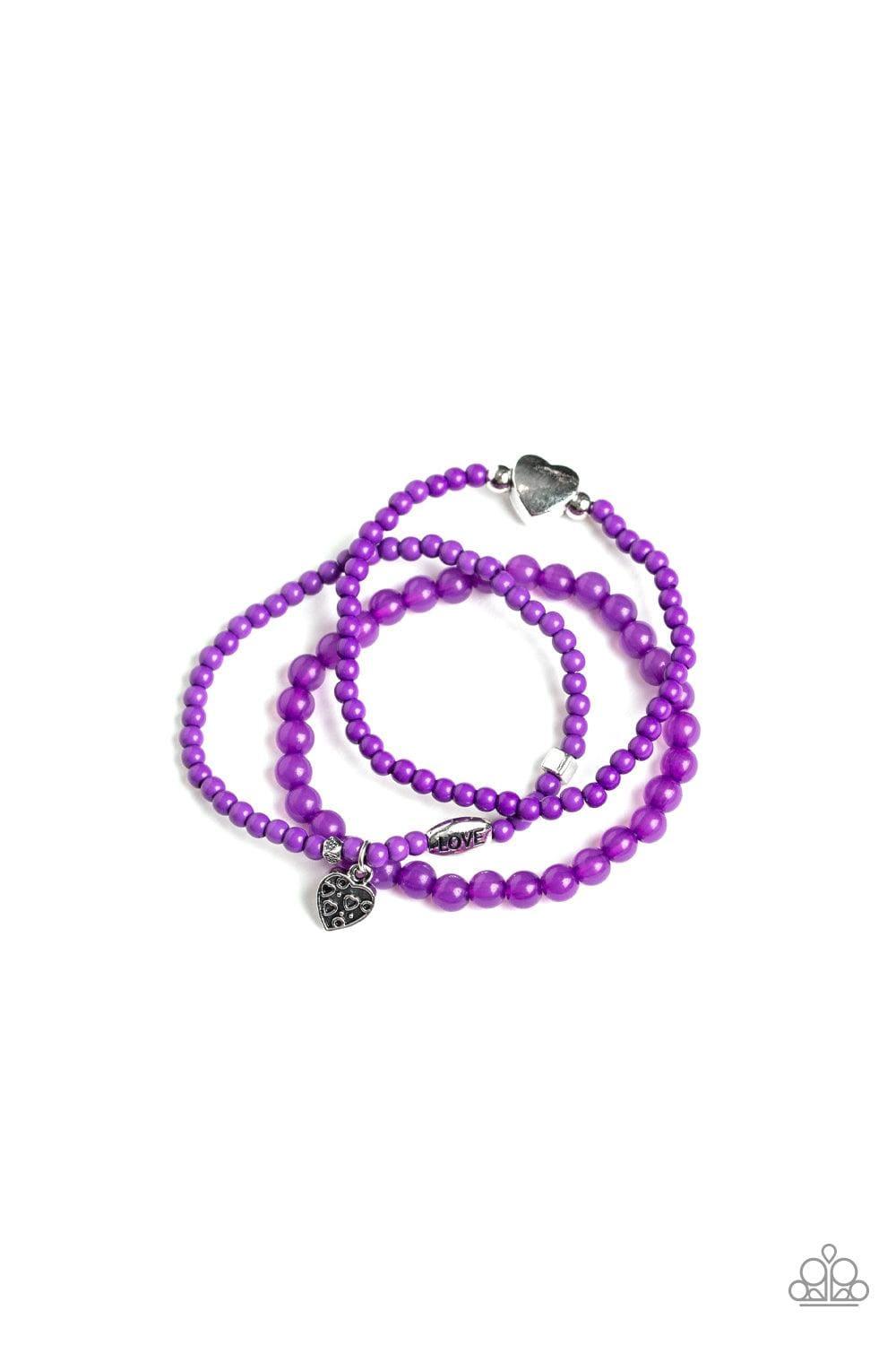 Paparazzi Accessories - Really Romantic - Purple Bracelet - Bling by JessieK
