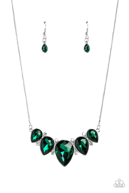 Paparazzi Accessories - Regally Refined - Green Necklace - Bling by JessieK