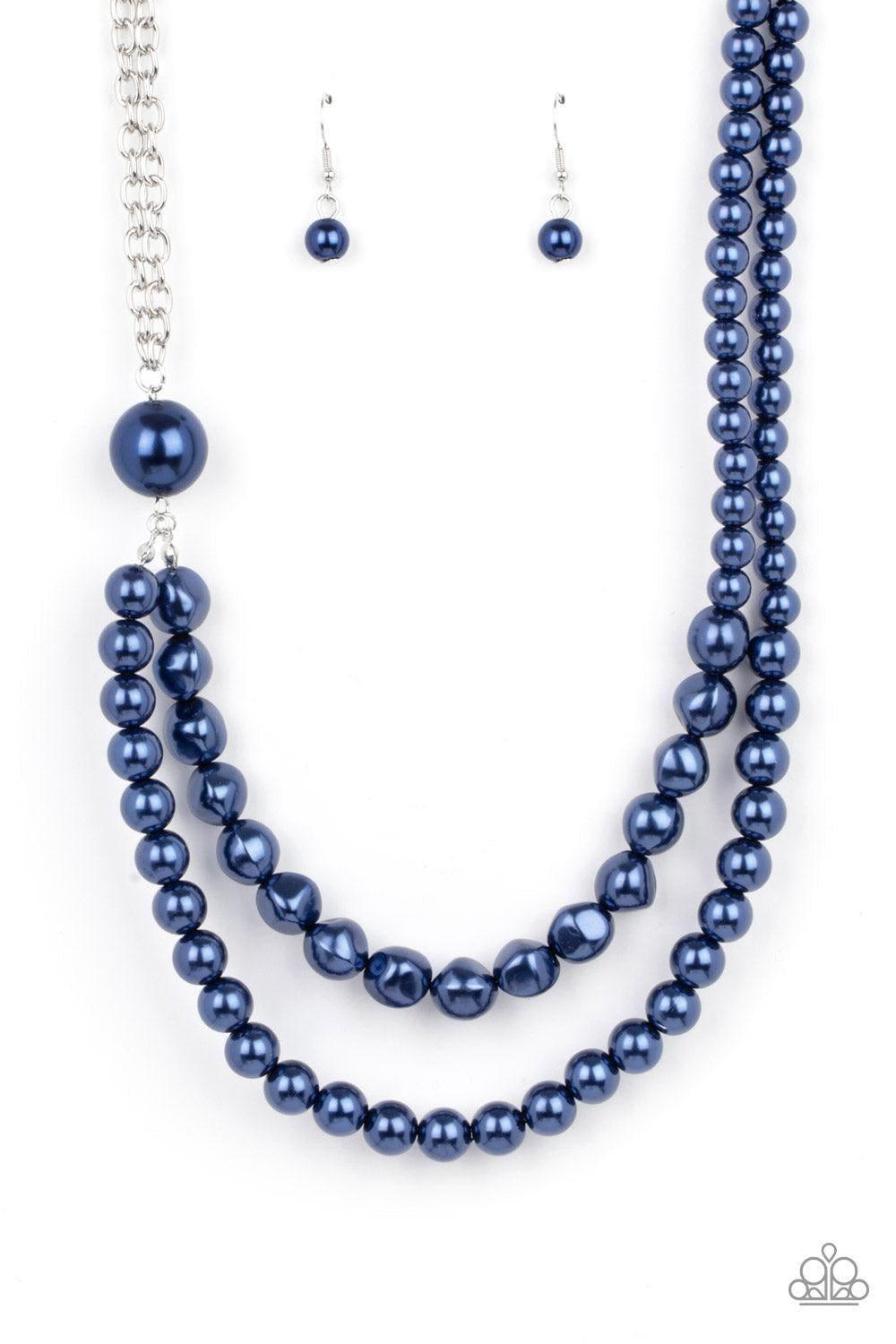 Paparazzi Accessories - Remarkable Radiance - Blue Pearl Necklace - Bling by JessieK