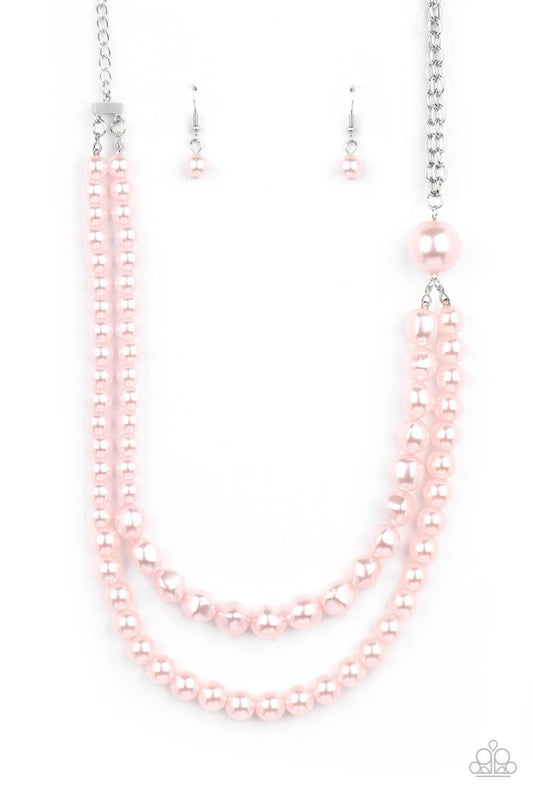 Paparazzi Accessories - Remarkable Radiance - Pink Pearl Necklace - Bling by JessieK