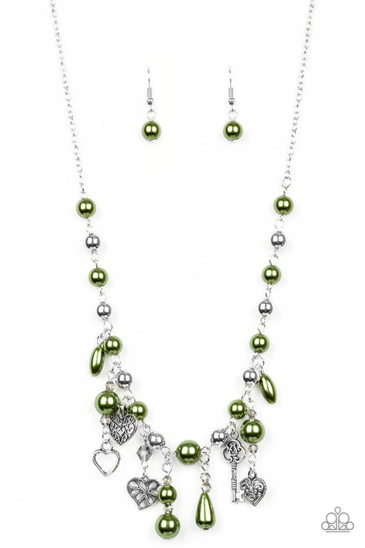 Paparazzi Accessories - Renaissance Romance - Green Necklace - Bling by JessieK