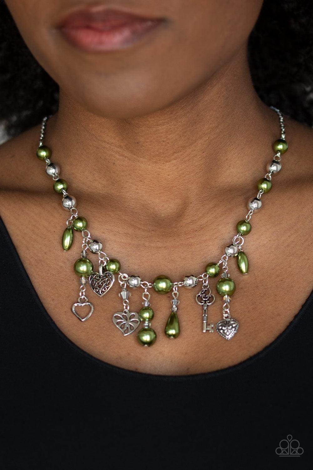 Paparazzi Accessories - Renaissance Romance - Green Necklace - Bling by JessieK