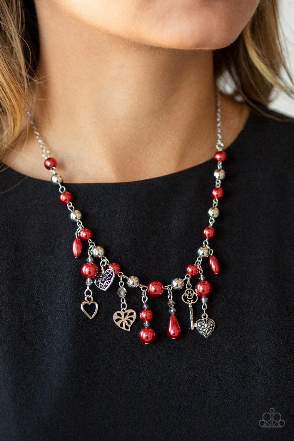 Paparazzi Accessories - Renaissance Romance - Red Necklace - Bling by JessieK