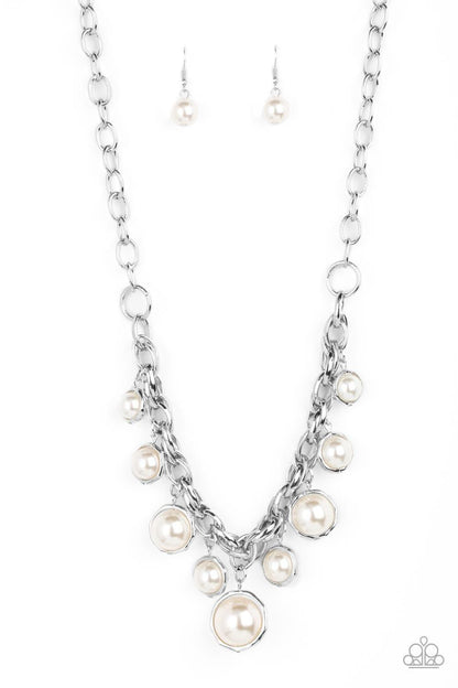 Paparazzi Accessories - Revolving Refinement - White Necklace - Bling by JessieK
