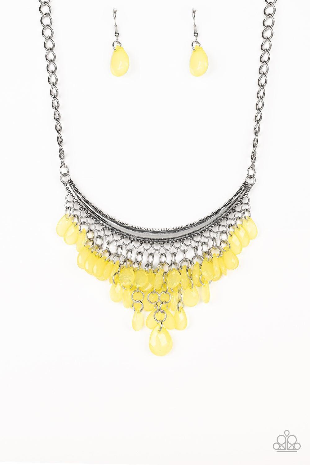 Paparazzi Accessories - Rio Rainfall - Yellow Necklace - Bling by JessieK