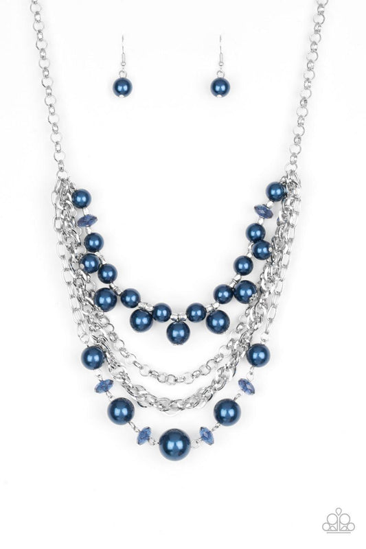 Paparazzi Accessories - Rockin Rockette - Blue Necklace - Bling by JessieK