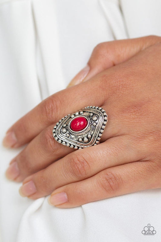 Paparazzi Accessories - Rogue Ramble - Red Ring - Bling by JessieK