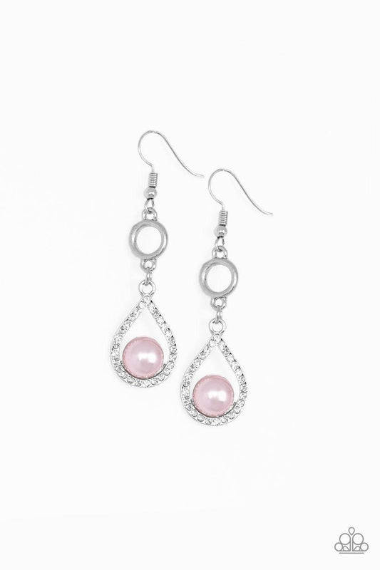 Paparazzi Accessories - Roll Out The Ritz - Pink Earrings - Bling by JessieK