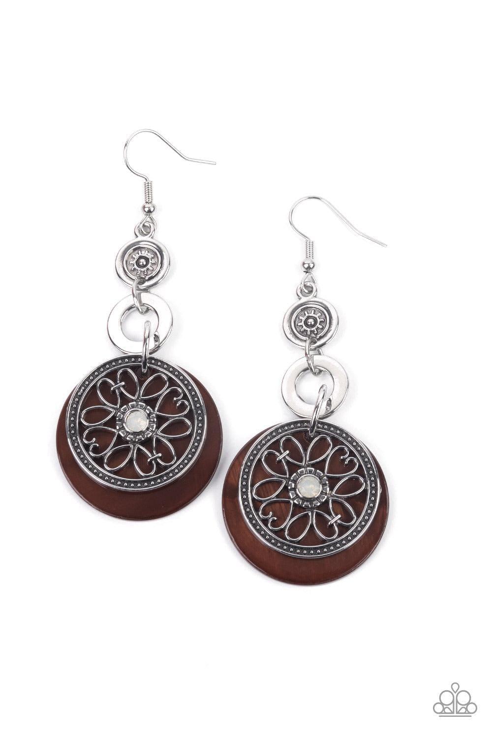 Paparazzi Accessories - Royal Marina - Brown Earrings - Bling by JessieK