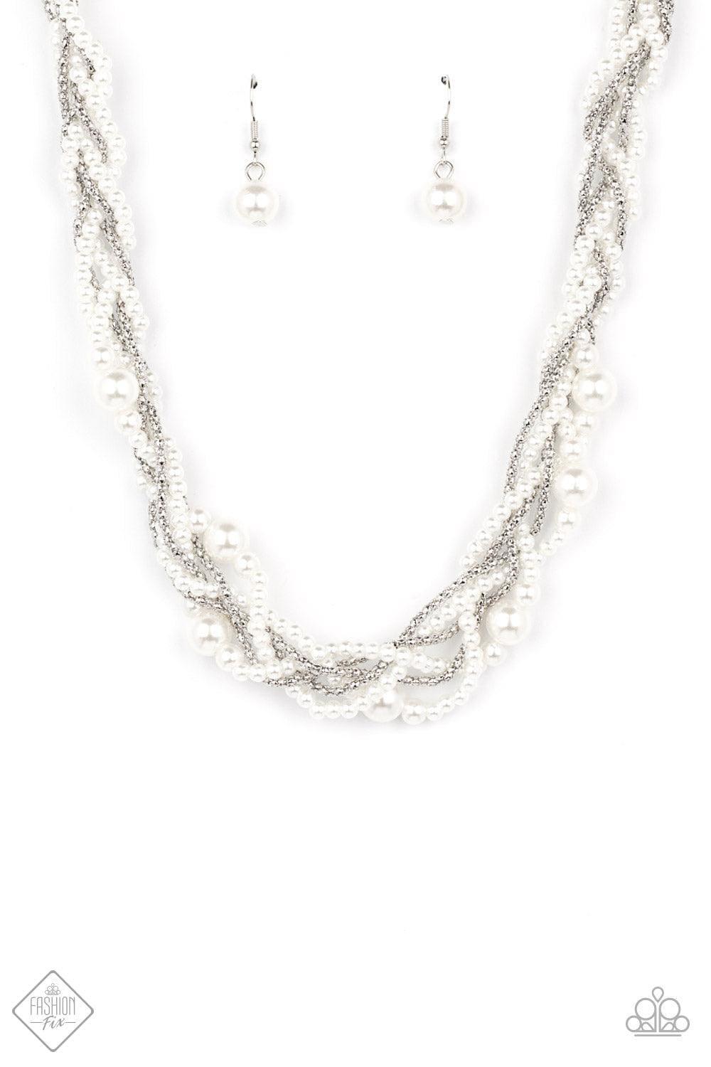 Paparazzi Accessories - Royal Reminiscence - White Necklace - Bling by JessieK