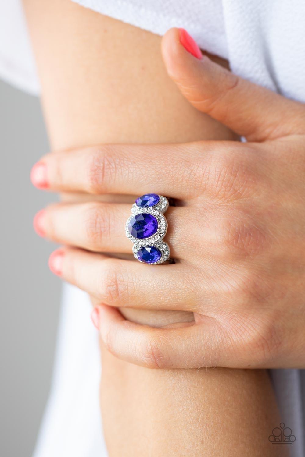 Paparazzi Accessories - Royal Residence - Blue Ring - Bling by JessieK