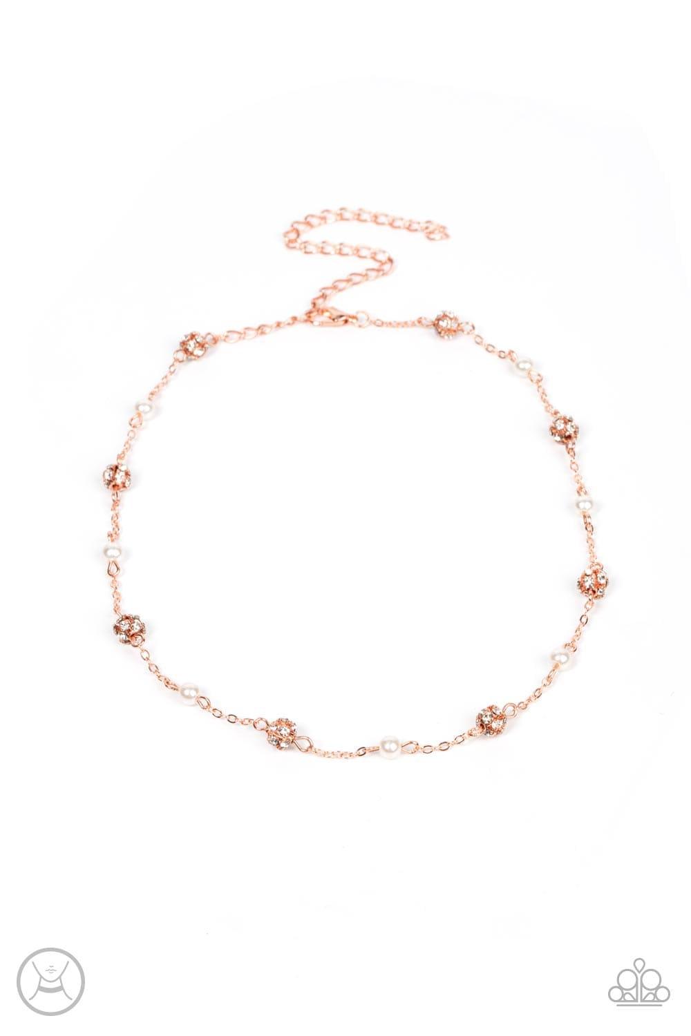 Paparazzi Accessories - Rumored Romance - Copper Choker Necklace - Bling by JessieK
