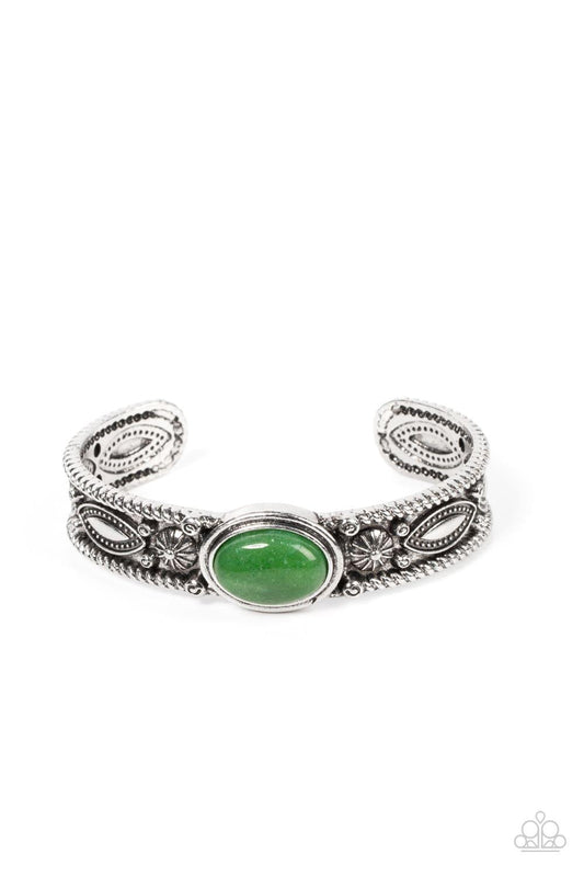Paparazzi Accessories - Rural Repose - Green Bracelet - Bling by JessieK