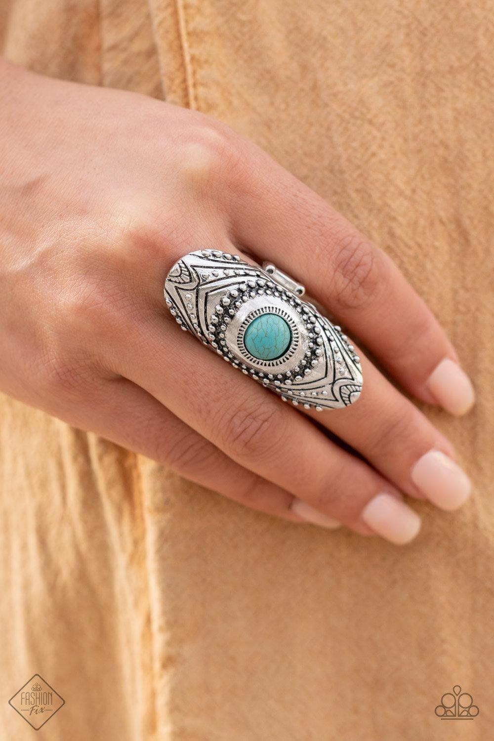Paparazzi Accessories - Rural Residence - Blue (turquoise) Ring - Bling by JessieK