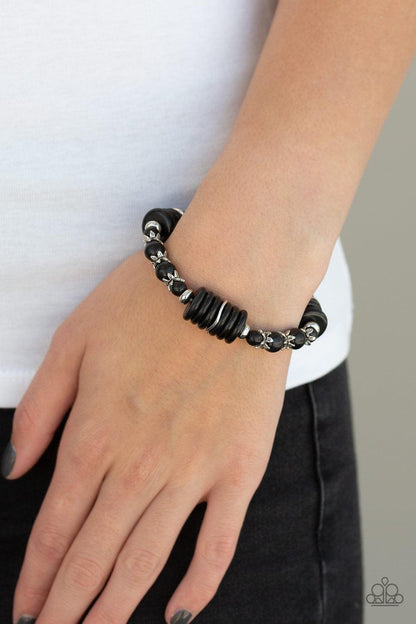 Paparazzi Accessories - Sagebrush Serenade - Black Bracelet - Bling by JessieK